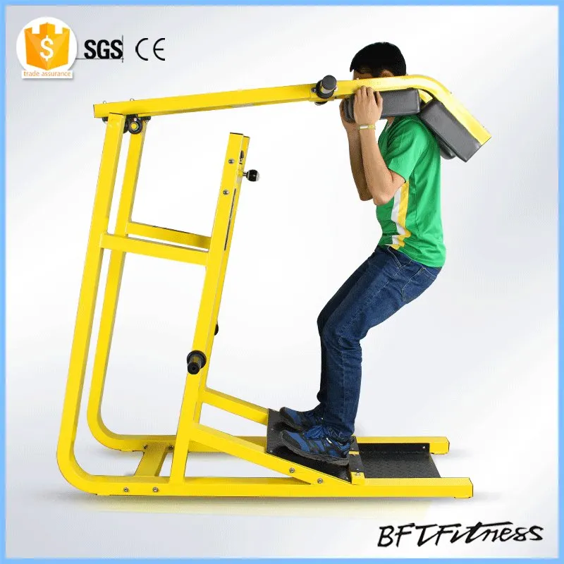 Allenatore commerciale per palestra Hack Squat Machine Allenatore multifunzionale per gambe e glutei Muscolare (BFT